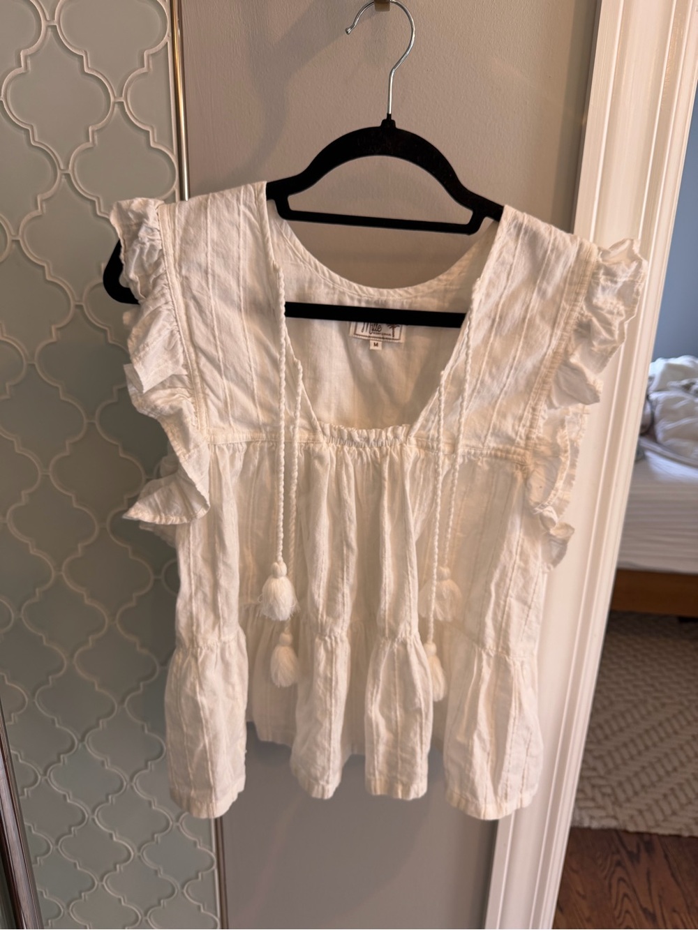 Mille Chelsea Ruffle Cotton Top - Picture 5 of 8